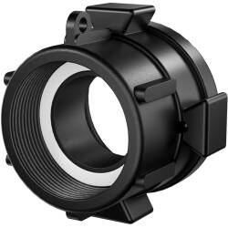 IBC container coupling with female thread