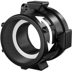 IBC container coupling with female thread