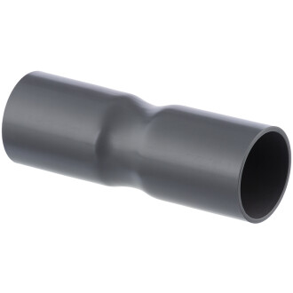 PVC-U Klebemuffe Verbinder lang Poolflex Klebeschlauch - Doppelmuffe 63mm, Stück