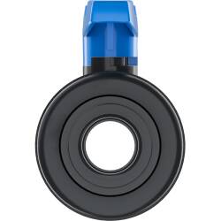 U-PVC and HDPE 2 way ball valve hose tail with nuts