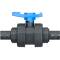 U-PVC and HDPE 2 way ball valve hose tail with nuts