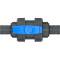 U-PVC and HDPE 2 way ball valve hose tail with nuts