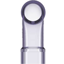 PVC-U Bogen 90&deg; Transparent, Spritzguss PN 16, 2fach Klebemuffe