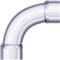 PVC-U Bogen 90° Transparent, Spritzguss PN 16, 2fach Klebemuffe