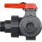 PVC-U 3Wege Kugelhahn Industrie L-Bohrung 3fach Aussengewinde