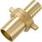 Brass hose nozzle union with flat gasket