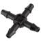 Micro irrigation connector barbed cross