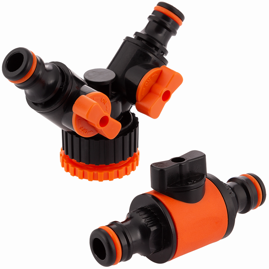 Y manifold with spigot